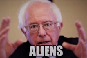 Bernie Sanders aliens